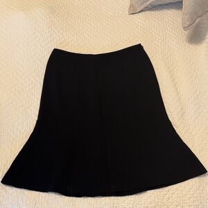 Ann Taylor Elegant Black A-Line Skirt